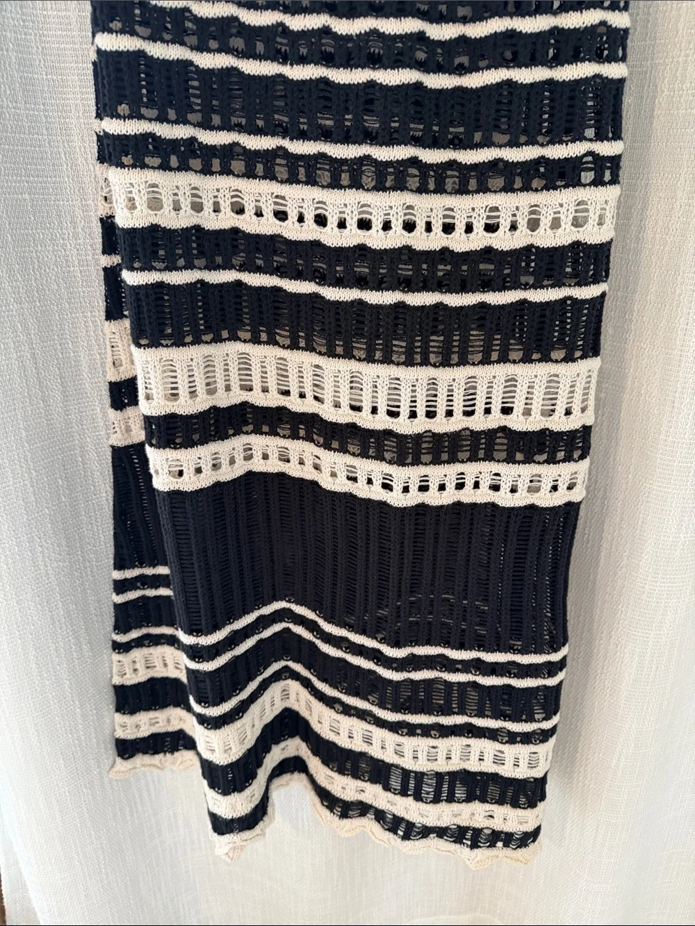 Abercrombie & Fitch Black Cable-Knit Sweater Maxi Dress
